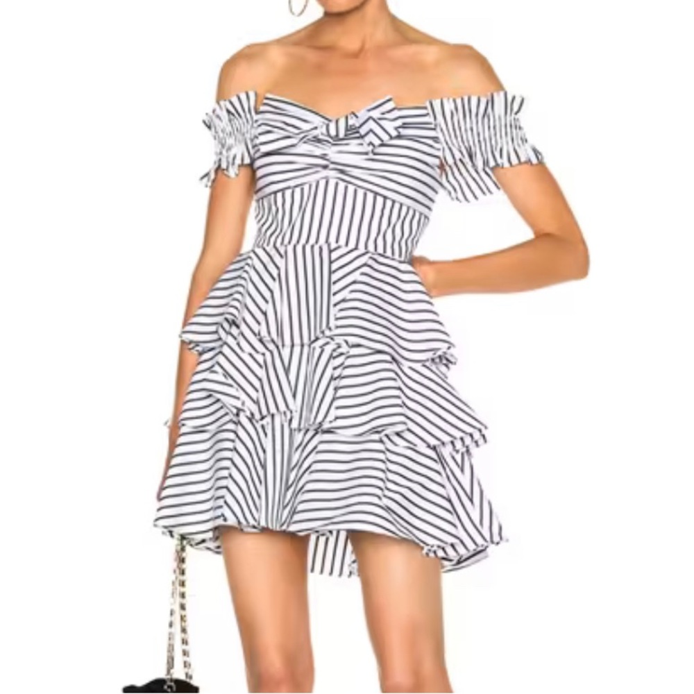 Carolina Costas Helena Striped Mini Dress